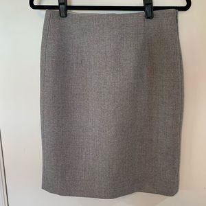 J. Crew No. 2 Pencil Skirt in Double Serge Wool 2P